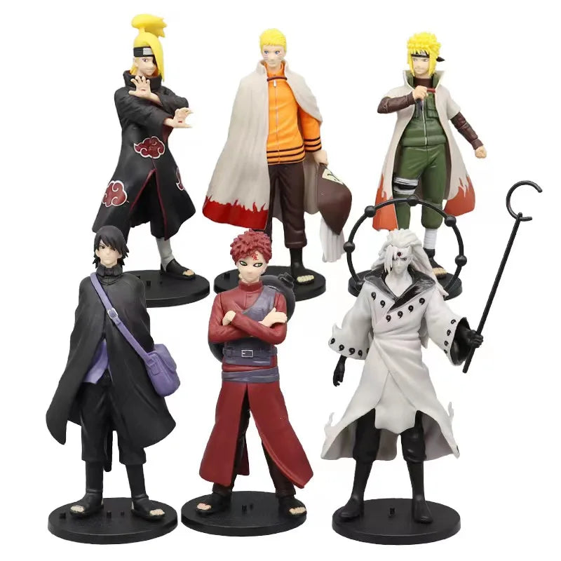 Naruto Anime Figure Naruto Uzumaki Kakashi Uchiha Madara Sasuke model figure