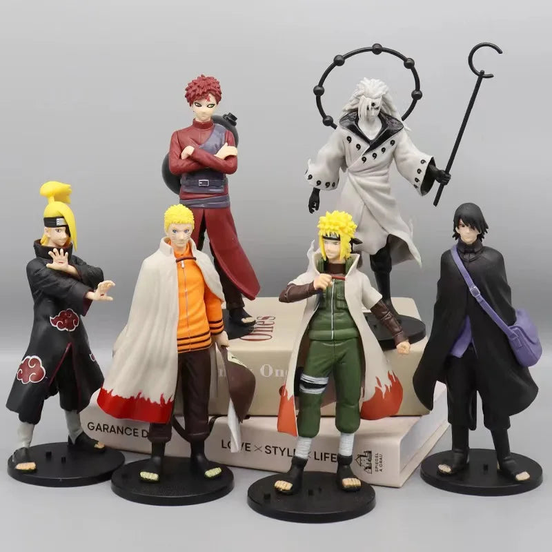 Naruto Anime Figure Naruto Uzumaki Kakashi Uchiha Madara Sasuke model figure