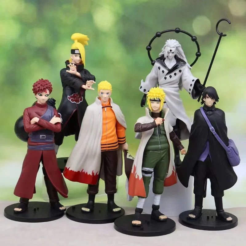 Naruto Anime Figure Naruto Uzumaki Kakashi Uchiha Madara Sasuke model figure