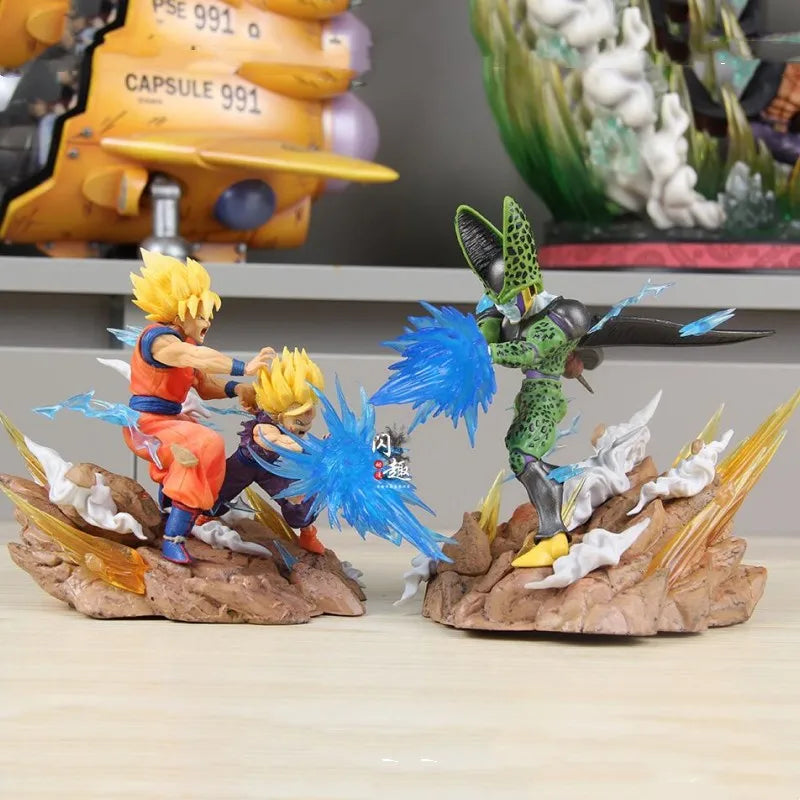 Figure Son Goku Kamehameha Figures Cell Kakarotto Super Saiyan Dragon Ball Z Anime