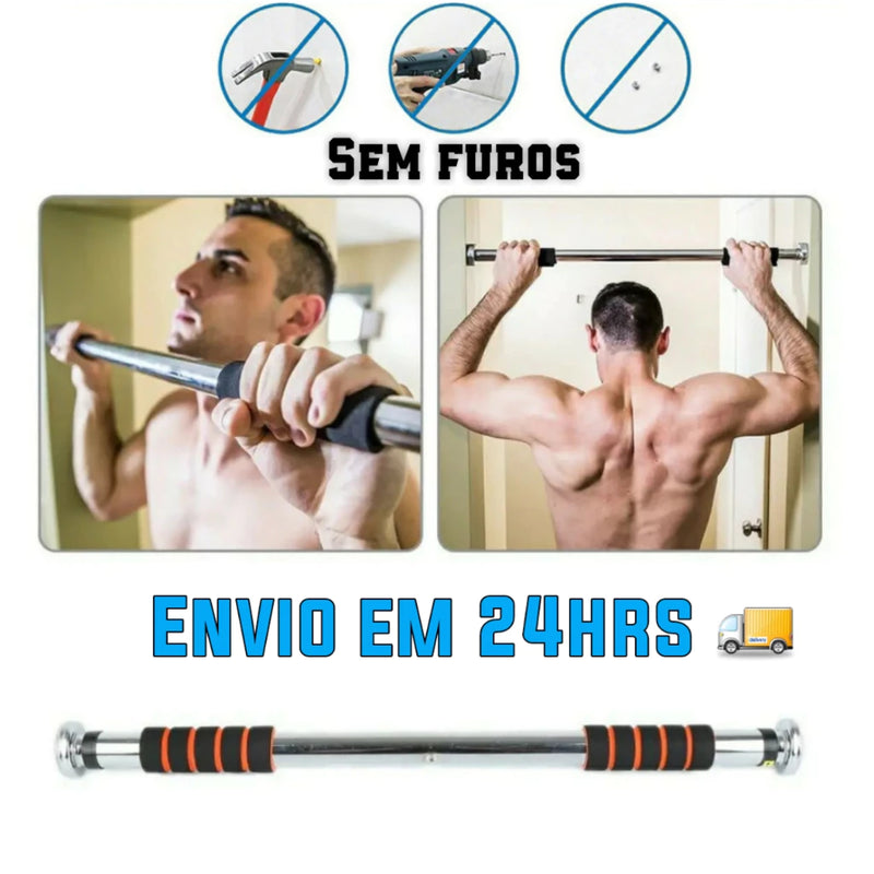 Barra Exercícios Porta - Ajustável Até 100cm - Crossfit Calistenia Fitness Força